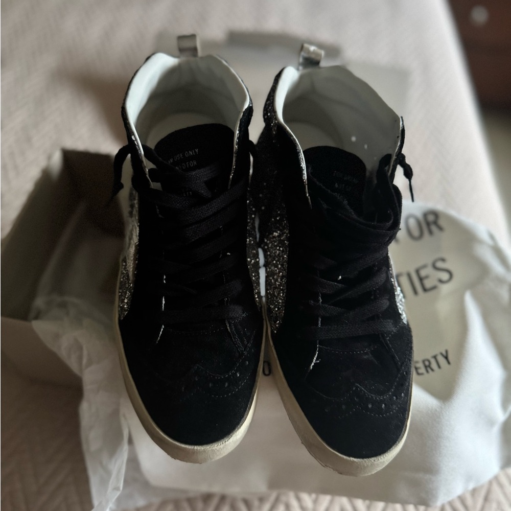 Golden Goose Black and silver Mid Star sneakers - Picture 5 of 15